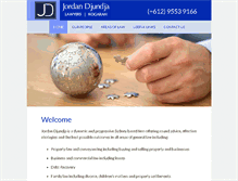 Tablet Screenshot of jordandjundja.com.au